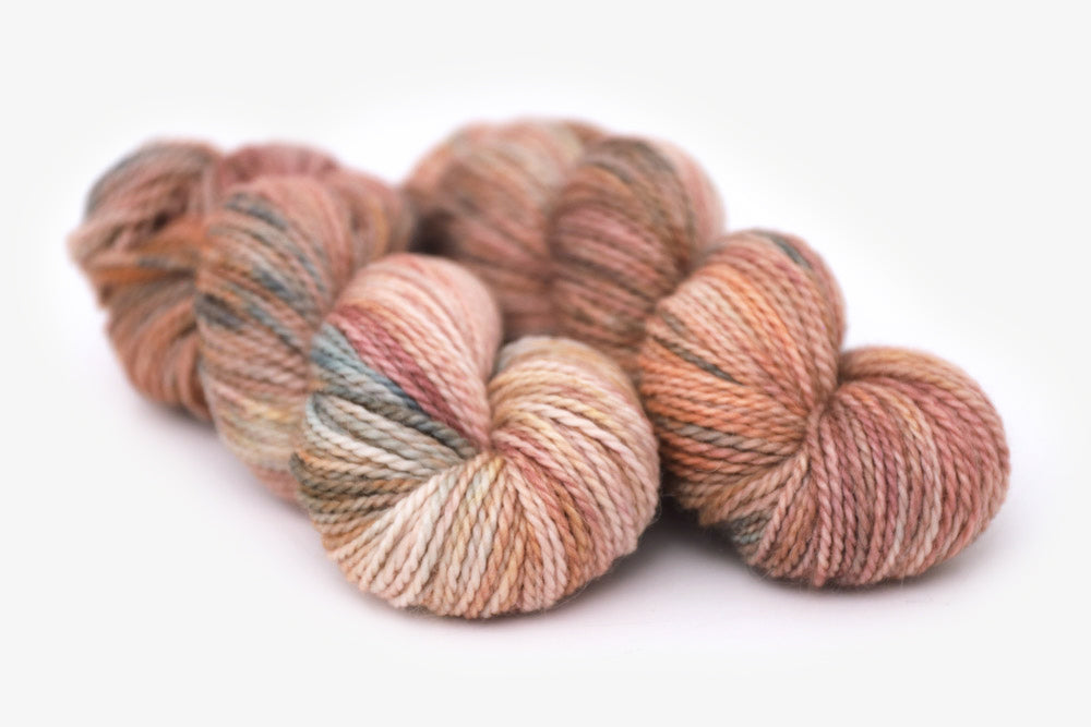 Taproot | Speckled Yarn | Peach, Pink, Ochre, Sage Green