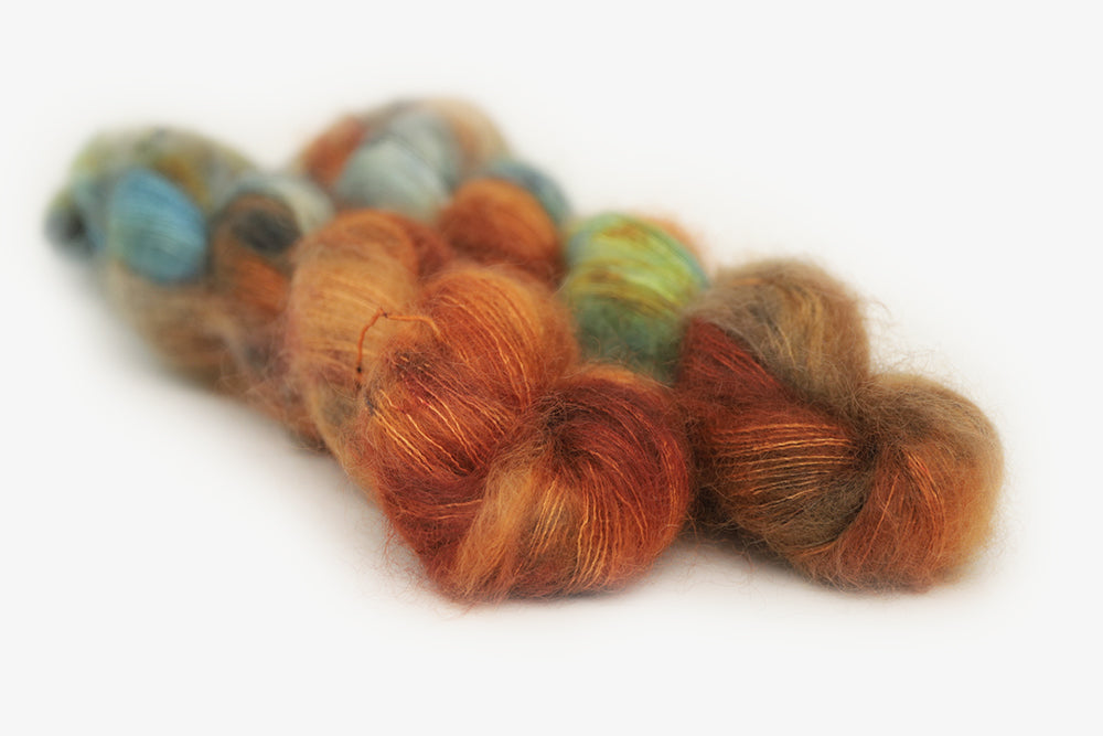 Yes I Canyon, Merino Wool, Orange Yarn, Knitting and Crochet - single sock  – Hue Loco